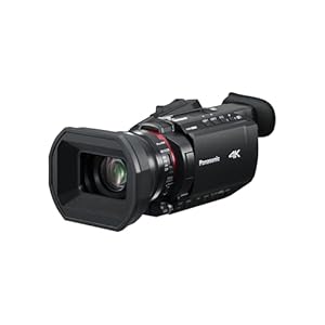 Panasonic HC-X1600E 4K 60p Professional Camcorder with 25mm Wide-Angle Lens, 24x Optical Zoom, 5-Axis Hybrid OIS, Wi-Fi, USB PD, Black