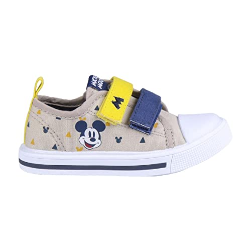 CERDÁ LIFE'S LITTLE MOMENTS, Chaussures d'Été à Scratch de Mickey-Licence Officiellel Disney, Gris, 22 EU