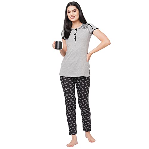 Image of Sweet Dreams Women's Cotton Printed Night Suit Set