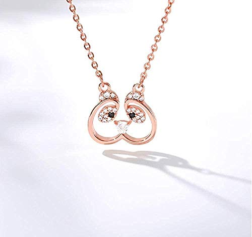 Preisvergleich Produktbild Halskette Hollow Crystal Cat Halskette Frauen Choker Halsketten Anhänger Tierhalsbänder Schmuck