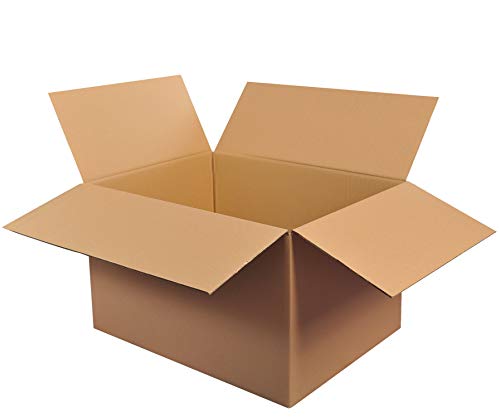 Dumabox 800x600x400 Karton Faltkartons Versandkarton 80x60x40 2-wellig DHL DPD GLS, Braun, Pappe, 35 kg Tragfähigkeit, 1.5 kg Gewicht, 1 Stück, 1 Karton