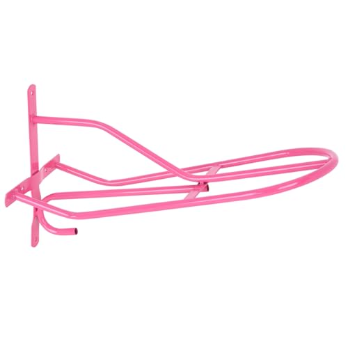VOSS.farming Sattelhalter Grace mit Trensenhaken Pink Metall Wandmontage Englischsattel