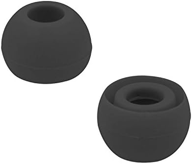 MMOBIEL 10 Pairs Silicone Ear Tips Earbuds Buds Set Compatible with various headphones (Black)