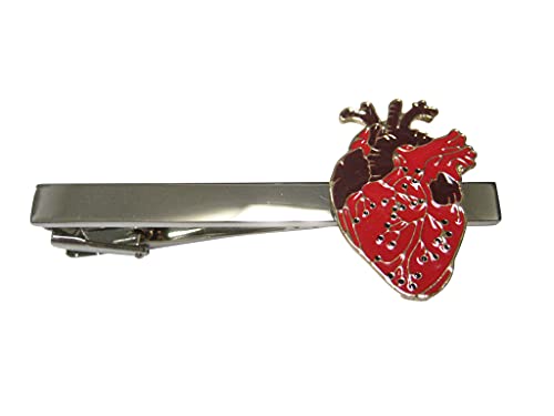 Kiola Designs Two Toned Flat Anatomical Heart Tie Clip