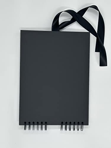 Álbum de recortes Gray Lane, 80 páginas negras, 12" x 8", ideal para manualidades, bodas y aniversarios miniatura 4