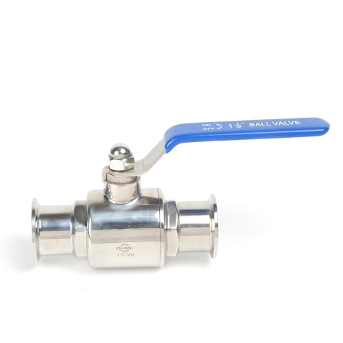 Vanne à boisseau sphérique Tri Clamp 304 pour tuyauterie sanitaire