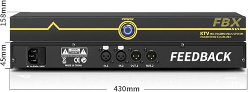 Eliminador de retroalimentación, supresor profesional de feedback, antiultrasonido automático con 12 segmentos y alta fidelidad de sonido, procesador de audio para micrófono en escenarios KTV y actuaciones en vivo miniatura 6