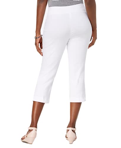 Petite Rivet-Detail Tummy Control Capri Pants2