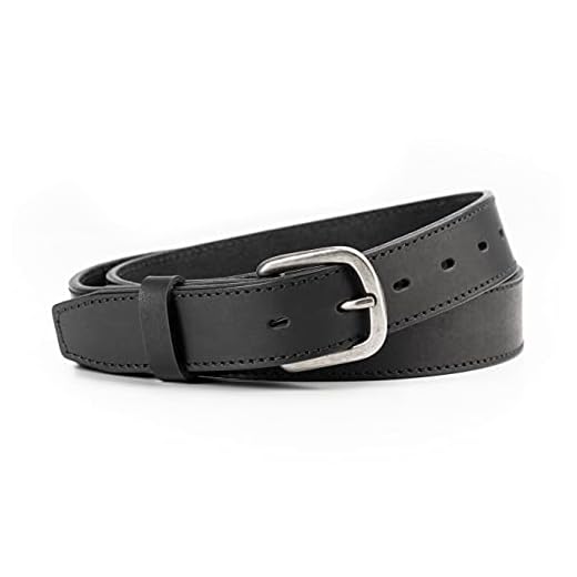 Main Street Forge The Executive Leather Belt | Made in USA | Men's Dress/Casual Belt | Black 36