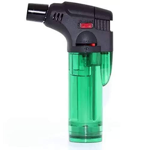 MEESA Windproof Blow Torch Jet Flame Gas Lighter Refillable (1 Lighter,Multicolor)