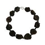 Gems Collier ras-du-cou classique avec pierre météorite noire