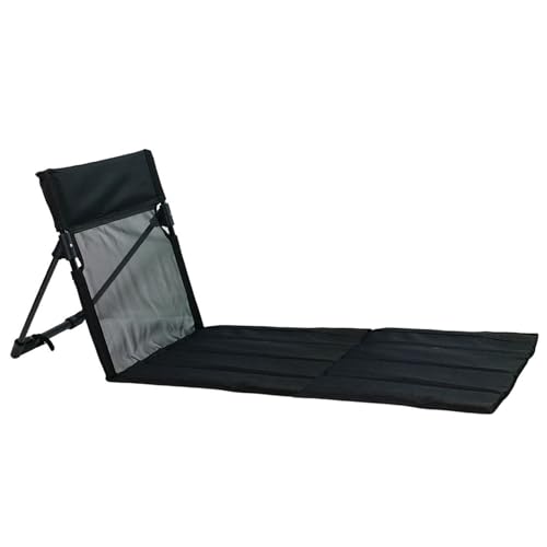 La mejor selección de Esteras para sillas los 10 mejores. 43 XJKLBYQ Silla de salón de Estera Playa, Tumbona Playa Plegable con Respaldo Respaldo, Silla Fondo liviano para Piscina para Acampar Pesca Senderismo (Negro)