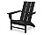 POLYWOOD AD420BL Modern Adirondack Chair, Black