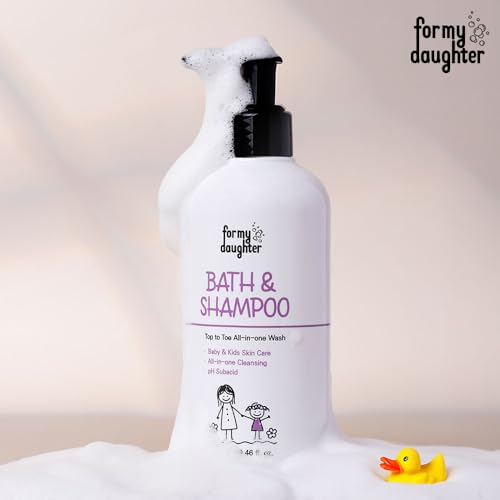 Image of for my daughter 2-in-1 Baby Bath Wash & Hair Shampoo- Gentle 2-in-1 Cleanser Safe, Natural, and Effective Care for Delicate Baby Skin & Hair (280ml / 9.46oz)