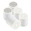 Shower Head Filter Replacement Cartridge Universal - 5 Pack 20 Stage - Hard Water Softener with High Output - Removes Chlorine, Heavy Metals, Iron