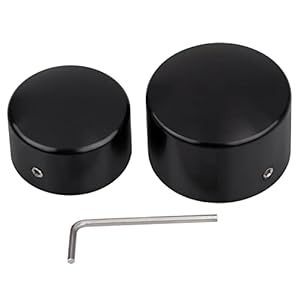 Bid4Ze 1 Pair Cnc Rear Axle Nut Caps Cover For Harley Softail Fxst Slim Fls &Amp; Dyna Fxd Models 2008-2017 10