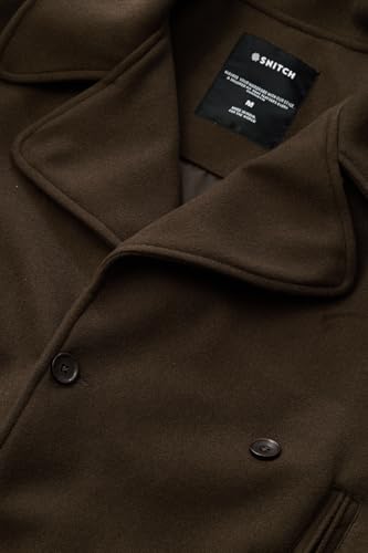 Image of SNITCH Men Casual & Formal Jacket | Regular Fit Notch Lapel Solid Design & Buttoned Closure | Premium Polyester Fabric & Woven Texture For Office