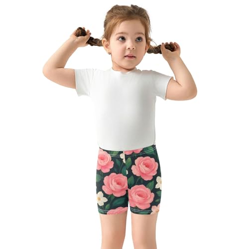 Joisal Under Dress Shorts Funny Cotton Toddler Biker Shorts Girls 4t Little Girl Cute Pink White Flowers3