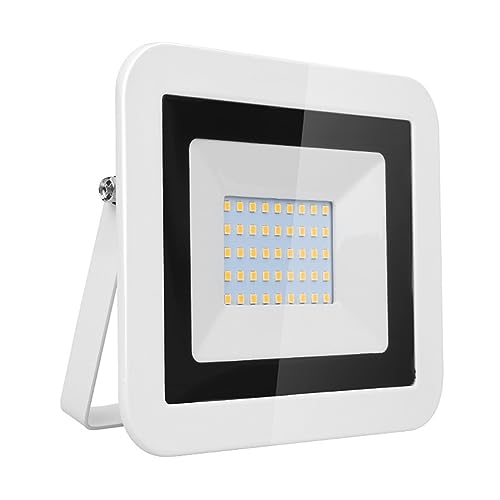 Projecteur LED extérieur étanche IP66 blanc chaud 30W à 100W pour terrasse