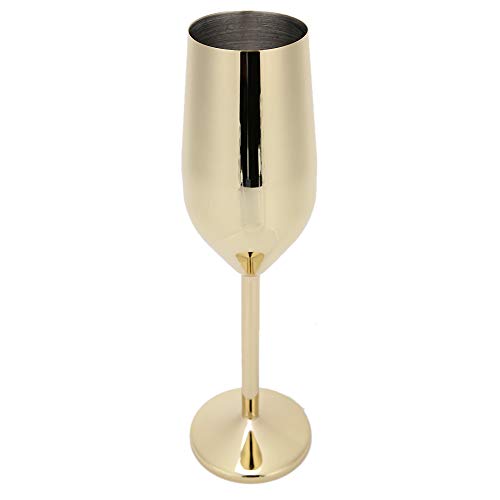 Copas irrompibles de acero inoxidable doradas con acabado de lujo Fockety 5