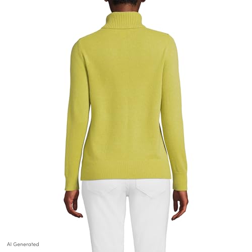 Image of Lands' End Women's Cashmere Turtleneck Sweater