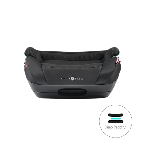 Cozy N Safe Cosmo i-Size Booster Car Seat (125–150cm | 7–12yrs), Swivel ISOFIX, 4 Recline Positions, Deep Padding, Adjustable Armrests, Removable Cupholder, Lightweight Design (Onyx) - Image 4