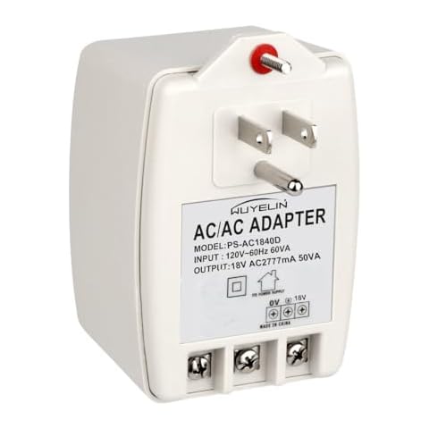 18V 50VA Alarm Systems Security Gate and Doorbell Transformer,Plug in Transformer Compatible with All Versions of Doorbell ，Gate Opener Replacement Transformer for Automatic gate openers FM500 FM502 Cover