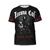 Men's Coil Rock Band Lacuna Skin-Friendly Smooth T-Shirt Classic Durable Top Moisture-Wicking T-Shirt Multicolor M #5