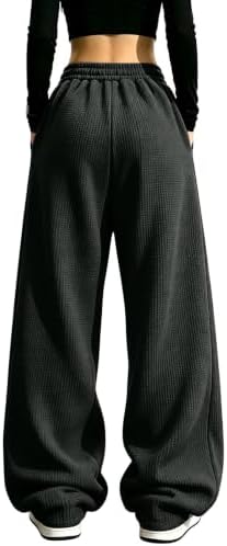 Returns and Refunds,Barrel Sweatpants for Women Men Baggy Wide Leg Drawstring Pants — view 3