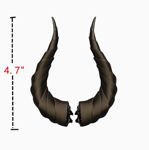 Cobtee LE Dark Gothic Devil Horns Ghost Sheep Horn Hair Clips Headwear Costume Halloween Cosplay Anime Hair Accessories Women Men thumb #1