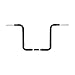 HardDrive H30-0219MBAS-14 Black 14" Bagger Ape-Hanger Handlebar
