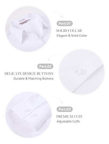 Esabel.C Womens Button Down Shirts Long Sleeve Regular Fit Stretch Work Blouse4