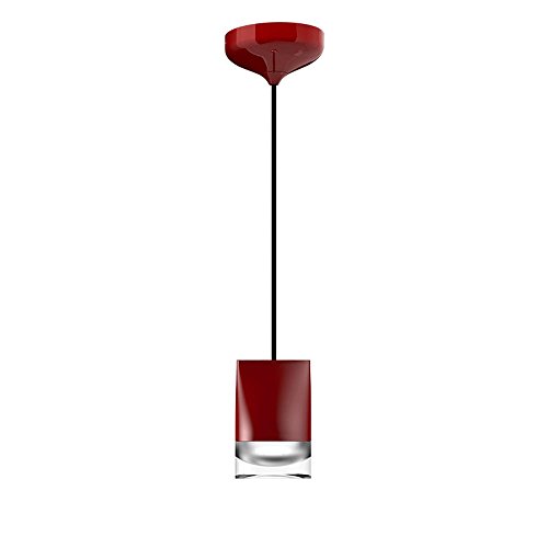 Petit lustre cristal rouge luminaire de plafond chambre et bar design