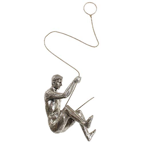 Figura de arte de pared con escultura de resina y metal con acabado plateado. ¡Los diseños varían una gran idea de regalo! Cover
