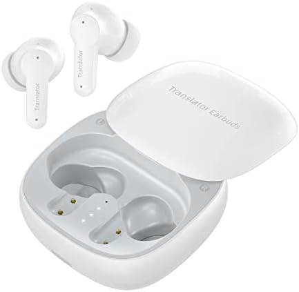 ANFIER Language Translator Earbuds Online Support 144 Languages & Accents Translation Music and Calling 3-in-1 Wireless Translator Device with APP Fit iOS & Android