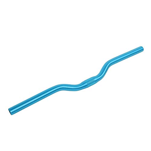 Keenso Manillar de Bicicleta, Manillar Aleación de Aluminio para Bicicletas de Montaña, Manillar para Subir la Altura (Azul)