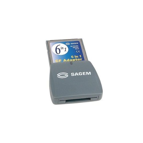 Sagem CompactFlash to MS Pro/MS/MMC/SM/SD/xD Card Adapter - Turn your CF Type I