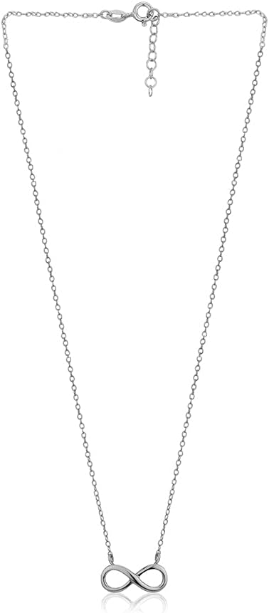 Vanbelle Sterling Silver Jewelry -Rhodium Plated with 925 Stamp - Love-Theme Infinity Pendant Necklace for Women - Valentine's Infinity Pendant Necklace - Image 2