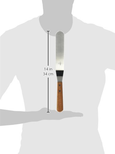 Winco Blade Offset Spatula, 7.75-Inch, Medium, Stainless Steel, Brown - Image 2