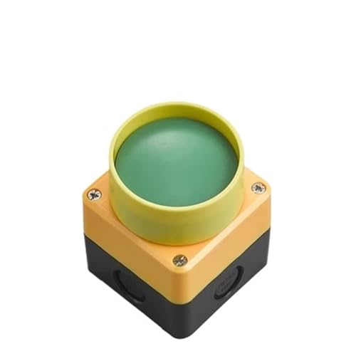 Emergency Stop Switch Button Switch Control Box Hand-held self Starting Button Waterproof Box Electrical Industrial Emergency Stop LA38(1Hole2)