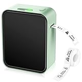 Vasttron Label Maker Machine Thermal Bluetooth Label Printer with Tape Inkless Rechargeable Mini Lab