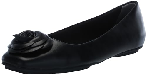 Anne Klein Womens Faux Leather Slip On Ballet Flats