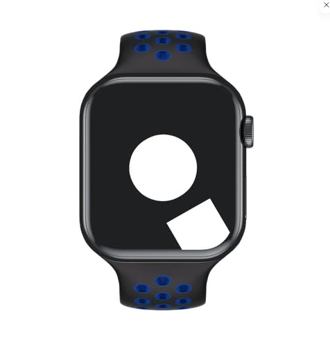 Image of TechMount Silicone Luxury Dotted Sports Watch Band Strap Compatible with Apple Watch Straps 42mm 44mm 45mm 46mm 49mm iWatch Ultra & SE & Series 8 /7 /6 /5 /4 /3 /2 /1 Breathable Replacement Strap