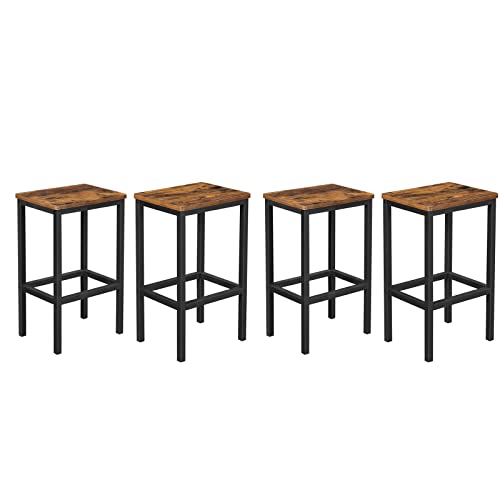 VASAGLE Barhocker, 4er Set, Barstuhl, Küchenstühle, für Küche,...
