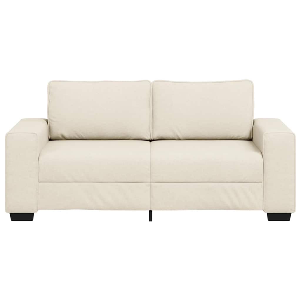 Sofa 2-osobowa 180 x 77 x 82 cm, lniany materiał, do salonu, ławki z szerokimi podłokietnikami i stabilnym stelażem z drewna i metalu, do pokoju gościnnego i biura