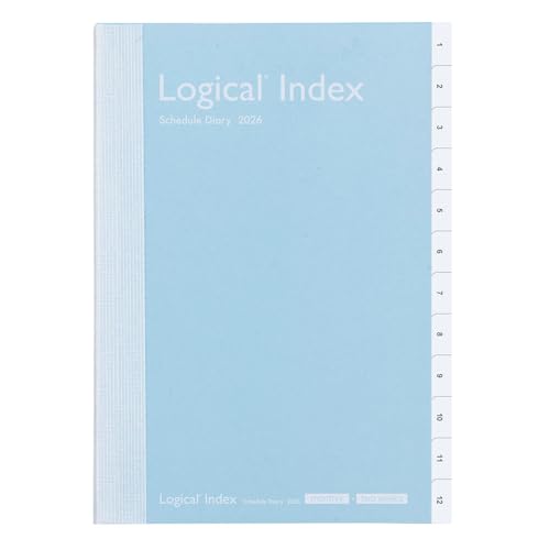 【2026年度版 手帳】 ナカバヤシ ロジカルダイアリー2026インデックス／B6／ブルー NSI-B624-26AB【PT1】のサムネイル