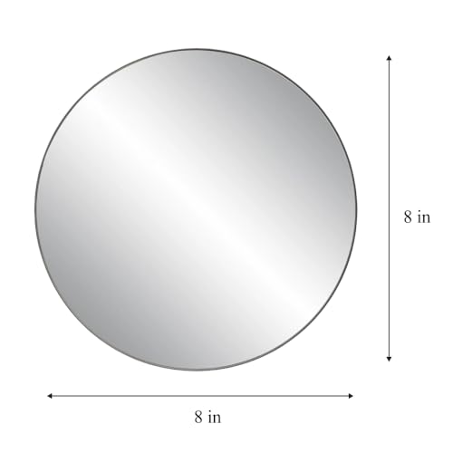 Image of Circle Mirror for Crafts, Traveling, Framing, Decoration, and DIY Projects (8 Inch, Pack of 10)