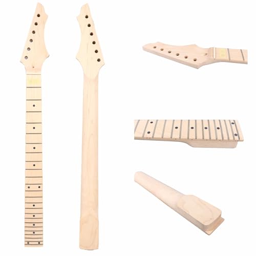 Manche de guitare électrique 24 frettes en érable pour fabriquer son instrument dans son atelier DIY