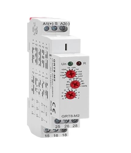 Relais temporisé multifonction GRT8-M 16A AC DC 12V-240V