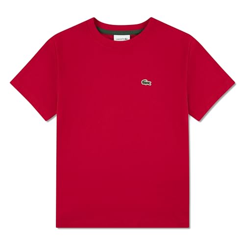 Lacoste Camiseta de jérsei para meninos, Vermelho, 16